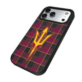 Arizona State University Sun Devils Plaid MagSafe Compatible Phone Case for Apple iPhone