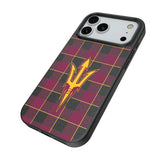 Arizona State University Sun Devils Plaid MagSafe Compatible Phone Case for Apple iPhone