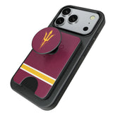 Arizona State University Sun Devils Stripe PopSockets MagSafe-Compatible PopWallet+
