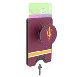 Arizona State University Sun Devils Stripe PopSockets MagSafe-Compatible PopWallet+