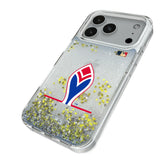 Atlanta Braves 1972-1975 - Cooperstown Collection Linen Glitter Phone Case for Apple iPhone