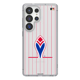 Atlanta Braves 1972-1975 - Cooperstown Collection Pinstripe Clear Phone Case for Samsung Galaxy