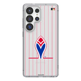 Atlanta Braves 1972-1975 - Cooperstown Collection Pinstripe Clear Phone Case for Samsung Galaxy