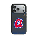 Atlanta Braves 1972-1980 - Cooperstown Collection Linen Bump Phone Case for Apple iPhone