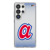 Atlanta Braves 1972-1980 - Cooperstown Collection Linen Clear Phone Case for Samsung Galaxy