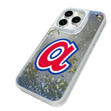 Atlanta Braves 1972-1980 - Cooperstown Collection Linen Glitter Phone Case for Apple iPhone