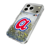 Atlanta Braves 1972-1980 - Cooperstown Collection Linen Glitter Phone Case for Apple iPhone