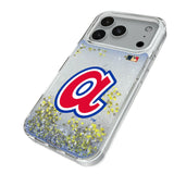 Atlanta Braves 1972-1980 - Cooperstown Collection Linen Glitter Phone Case for Apple iPhone