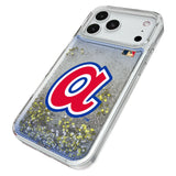 Atlanta Braves 1972-1980 - Cooperstown Collection Linen Glitter Phone Case for Apple iPhone