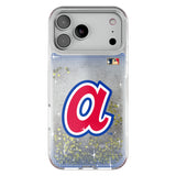 Atlanta Braves 1972-1980 - Cooperstown Collection Linen Glitter Phone Case for Apple iPhone