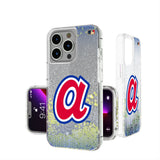Atlanta Braves 1972-1980 - Cooperstown Collection Linen Glitter Phone Case for Apple iPhone