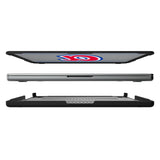 Atlanta Braves 1972-1980 - Cooperstown Collection Linen Laptop Case for Apple MacBook