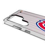 Atlanta Braves 1972-1980 - Cooperstown Collection Pinstripe Clear Phone Case for Samsung Galaxy