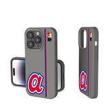 Atlanta Braves 1972-1980 - Cooperstown Collection Sidebar Soft Touch Phone Case for Apple iPhone