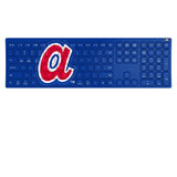 Atlanta Braves 1972-1980 - Cooperstown Collection Solid Curved Wireless Keyboard