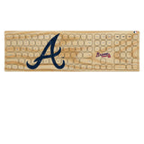 Atlanta Braves Baseball Bat Curved Wireless Keyboard