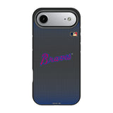 Atlanta Braves Home 2012 - Cooperstown Collection Linen Bump Phone Case for Apple iPhone