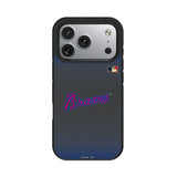 Atlanta Braves Home 2012 - Cooperstown Collection Linen Bump Phone Case for Apple iPhone