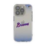 Atlanta Braves Home 2012 - Cooperstown Collection Linen Clear Phone Case for Apple iPhone