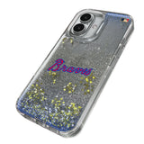 Atlanta Braves Home 2012 - Cooperstown Collection Linen Glitter Phone Case for Apple iPhone