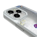 Atlanta Braves Home 2012 - Cooperstown Collection Linen Glitter Phone Case for Apple iPhone