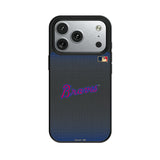 Atlanta Braves Home 2012 - Cooperstown Collection Linen MagSafe Compatible Phone Case for Apple iPhone