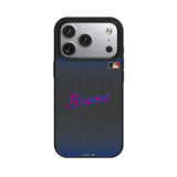 Atlanta Braves Home 2012 - Cooperstown Collection Linen MagSafe Compatible Phone Case for Apple iPhone