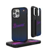 Atlanta Braves Home 2012 - Cooperstown Collection Linen Rugged Phone Case for Apple iPhone
