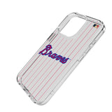 Atlanta Braves Home 2012 - Cooperstown Collection Pinstripe Clear Phone Case for Apple iPhone