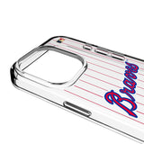 Atlanta Braves Home 2012 - Cooperstown Collection Pinstripe Clear Phone Case for Apple iPhone