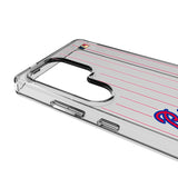 Atlanta Braves Home 2012 - Cooperstown Collection Pinstripe Clear Phone Case for Samsung Galaxy
