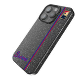 Atlanta Braves Home 2012 - Cooperstown Collection Sidebar Black Bling Phone Case for Apple iPhone