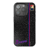 Atlanta Braves Home 2012 - Cooperstown Collection Sidebar Black Bling Phone Case for Apple iPhone