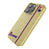Atlanta Braves Home 2012 - Cooperstown Collection Sidebar Bling Phone Case for Apple iPhone