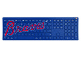 Atlanta Braves Home 2012 - Cooperstown Collection Solid Curved Wireless Keyboard
