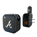 Atlanta Braves Linen 2 in 1 USB A/C Charger