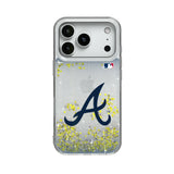Atlanta Braves Linen Glitter Phone Case for Apple iPhone
