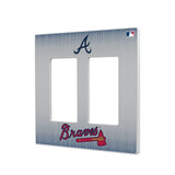 Atlanta Braves Linen Hidden-Screw Light Switch Plate