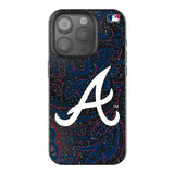 Atlanta Braves Paisley Black Bling Phone Case for Apple iPhone