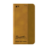 Atlanta Braves Personalized Burn Folio Phone Case for Samsung Galaxy