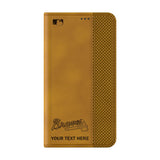 Atlanta Braves Personalized Burn Folio Phone Case for Samsung Galaxy