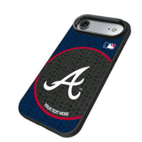 Atlanta Braves Personalized Circle Bump Phone Case for Apple iPhone