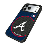 Atlanta Braves Personalized Circle Bump Phone Case for Apple iPhone