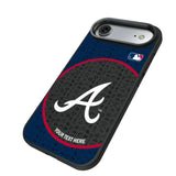 Atlanta Braves Personalized Circle Bump Phone Case for Apple iPhone