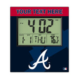 Atlanta Braves Personalized Color Block Wall Clock
