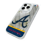 Atlanta Braves Personalized EndZone Plus Glitter Phone Case for Apple iPhone