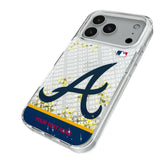 Atlanta Braves Personalized EndZone Plus Glitter Phone Case for Apple iPhone