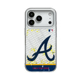 Atlanta Braves Personalized EndZone Plus Glitter Phone Case for Apple iPhone