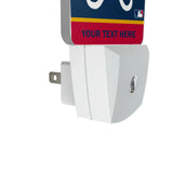 Atlanta Braves Personalized Endzone Solid Night Light 2-Pack