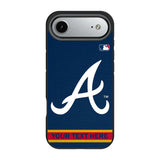Atlanta Braves Personalized Stripe Bump Phone Case for Apple iPhone